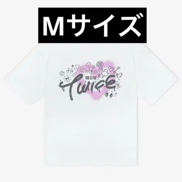 TWICE 라이브 티셔츠 M 사이즈 화이트 미사용 새상품