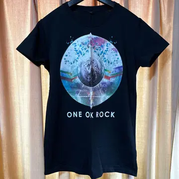 원오크 ONEOKROCK 반팔 티셔츠 상의 밴드 티 블랙 검정 S