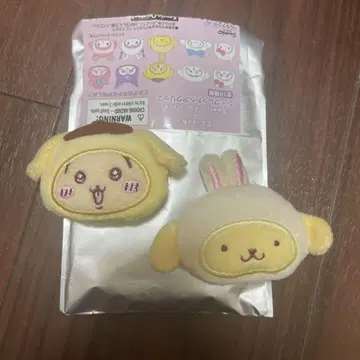 폼폼푸딩 토끼 새상품 세트 헤어 클립