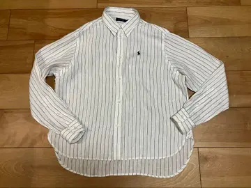 폴로 스트라이프 린넨 셔츠