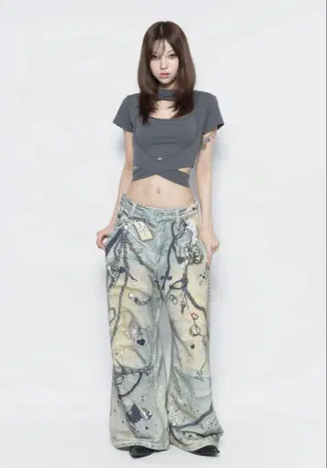 더레드스레드 S 프린트 스웨트1 토이