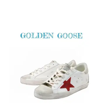 GOLDEN GOOSE 스니커즈 화이트/레드