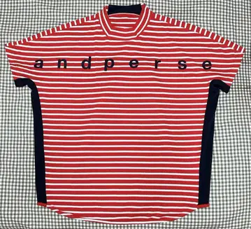 and per se 여성용 보더 모크넥 셔츠