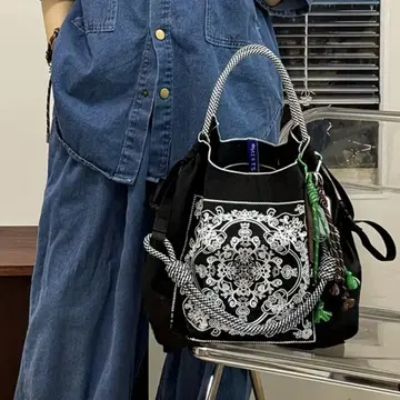 나일론 쇼핑백 블랙