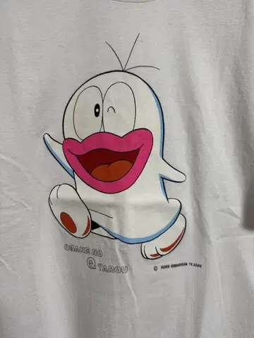 유령의 Q타로 티셔츠 화이트 90s hanes 택 usa제 L 사이즈