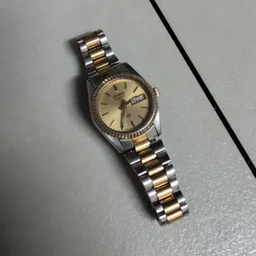 쿼츠 손목시계 실버 골드 SEIKO