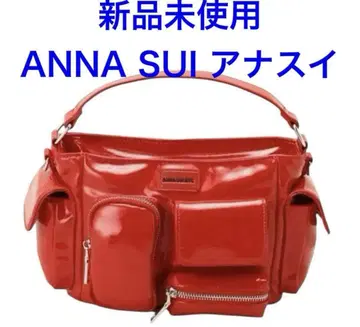 새상품 ANNA SUI NYC 안나수이 멀티 포켓 치비 백 에나멜