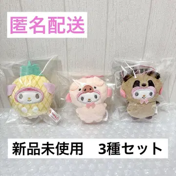 인형옷 마스코트 파인, 코부타, 타누키, 마이멜로디 3종 세트