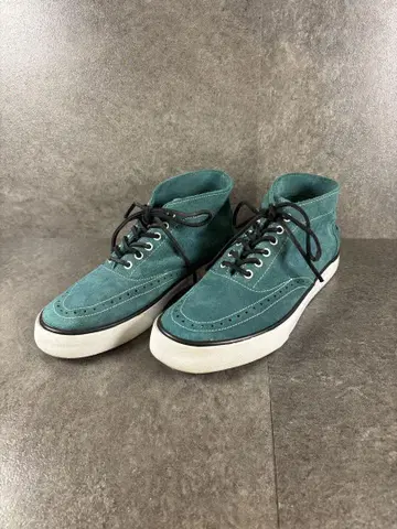 alife 스웨이드 미드 컷 스니커즈 US9 그린 계열