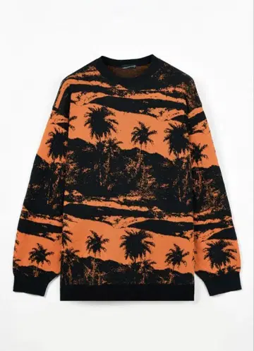 LAD MUSICIAN PALMTREE 니트 ORANGE 새상품