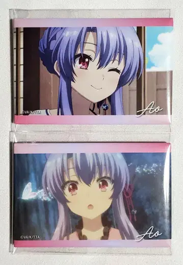 Summer Pockets 사마포케 스퀘어 캔뱃지 소라몬 소 2개 세트