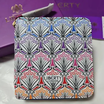LIBERTY LONDON 꽃무늬 이중 접이식 지갑