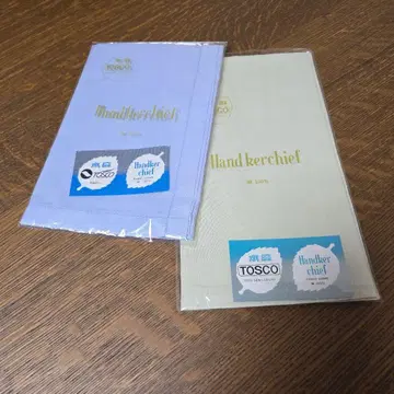 토스코 순수 린넨 손수건 2장