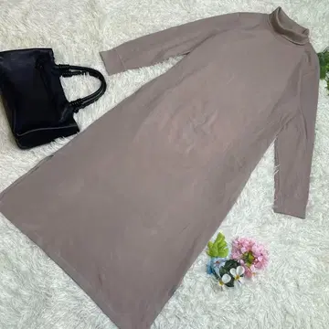 새상품급 뷰티 앤 유스 롱 원피스 그레이지 슬릿 L