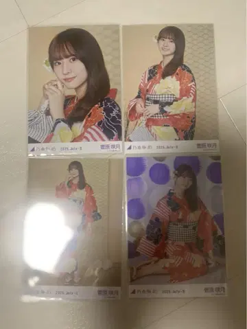 스가하라 사츠키 브로마이드 유카타 4종 컴프 앉은 히키 노기자카46