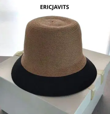 에릭 자비츠 ERICJAVITS 바이컬러 스트로우 햇