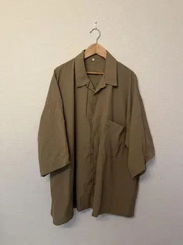 MUJI 무지 라보 바람이 통하는 오픈 카라 & 와이드 크롭 팬츠 셋업
