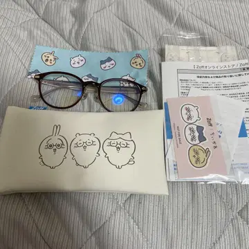 치이카와 (먼작귀) Zoff 안경 하치와레 브라운