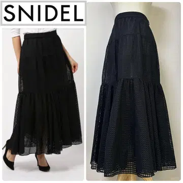 SNIDEL 스나이델 체크 시어 스커트