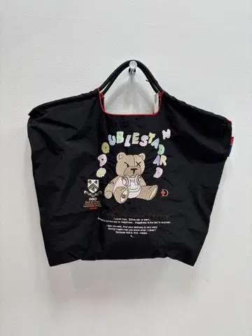 더블 스탠다드 클로징 더블 곰 쇼핑백 블랙