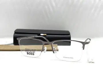 HUGO BOSS 안경 프레임 하프 림