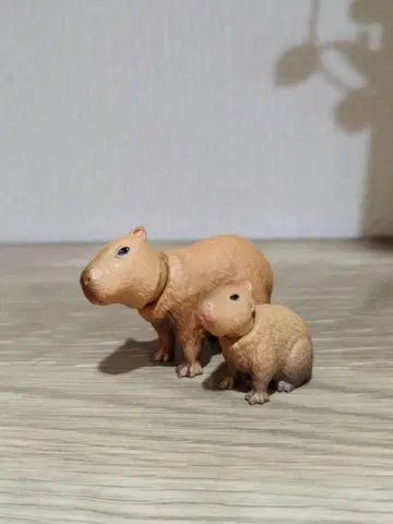 아니아 피규어 동물 카피바라 부모와 자식