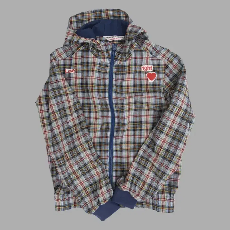 [THE MUSEUM VISITOR]韓国人気★FABRIC MIX BROWN CHECK JACKET FABRIC MIX BROWN CHECK JACKET : THE MUSEUM VISITOR