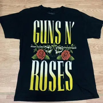 새상품급! GUNS N' ROSES 밴딩 티셔츠 남성용 L 사이즈