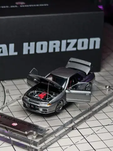 닛산 스카이라인 GT-R R32 미니카 1/64 전 개폐