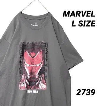 MARVEL 아이언맨 DEAD END 무비 티셔츠 L 사이즈 그레이