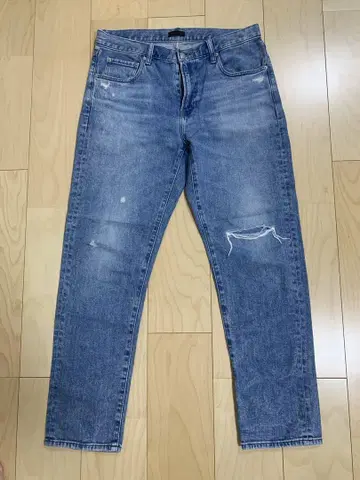 유니클로 데미지 가공 슬림 핏 데님 팬츠 사이즈 31