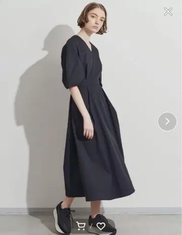 Elendeek 원피스 ROUNDED SLEEVE TWILL OP