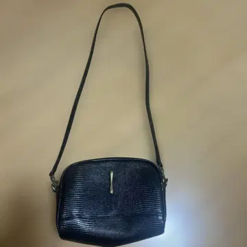 크로커다일 패턴 블랙 백