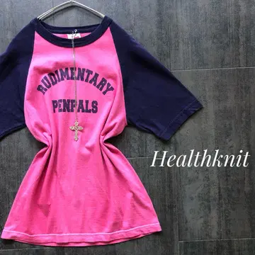 USA제 healthknit 티셔츠 맥브링 헤이세이 갸루 피치 T XS