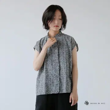 maison de soil 프릴 칼라 셔츠