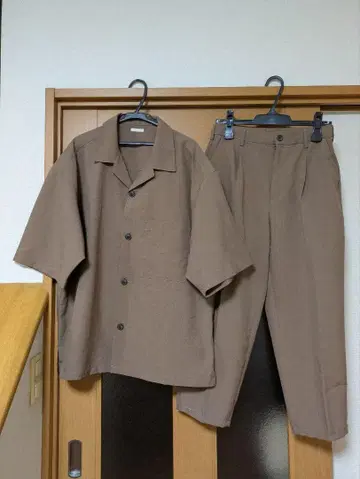 지유 남성용 반팔 셋업