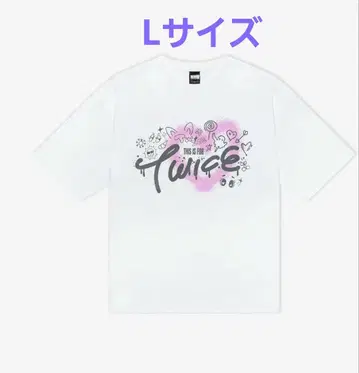 TWICE 라이브 티셔츠 L 사이즈 화이트 미사용 새상품