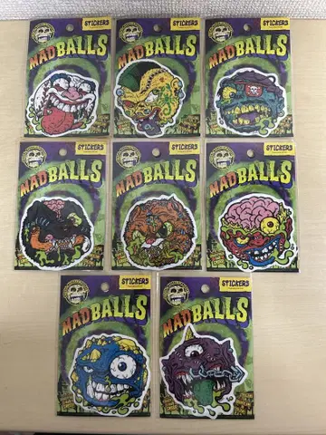 MADBALLS 머드볼 스티커 씰 8종