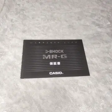 지샥 MR-G용 보증서 미기입