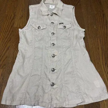 린넨 여성용 베스트