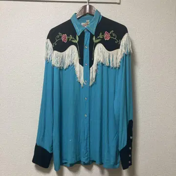 TEXAS TOGS 웨스턴 셔츠 프린지