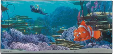 PIXAR Happy 복권 G상 캔버스 보드 파인딩 니모