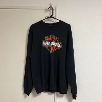 HARLEY-DAVIDSON 블랙 맨투맨 L