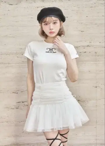 택 포함 새상품 Darich 다리치 자수 로고 티셔츠