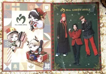 Mrs. GREEN APPLE 로손 비주얼 시트 2장 미세스