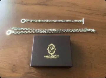 avalanche 실버 목걸이 팔찌 세트