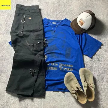 c-boy style 00s LUX 티셔츠 블루 구제 의류