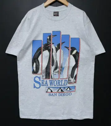 VINTAGE San diego sea world USA제 티셔츠 L