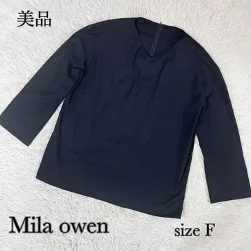 새상품급 Mila owen 미라 오웬 V넥 와이드 블라우스 7부 소매 F