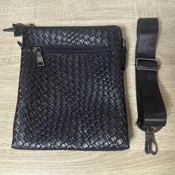 블랙 뜨개질 디자인 백